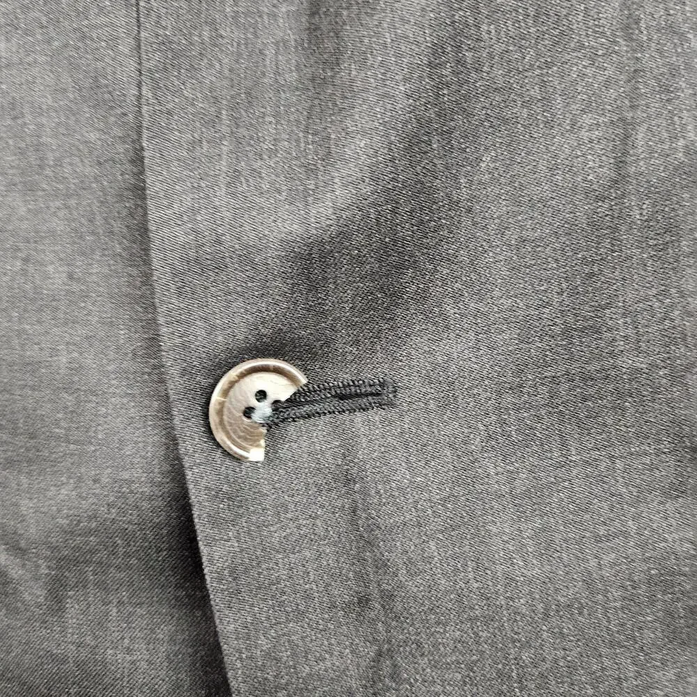 Brooks Brothers 1818 Madison Blazer Mens 46L Gray Sport Coat Wool USA Cupro